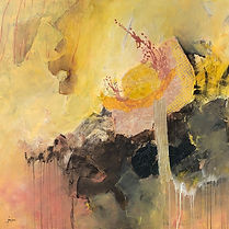 Série COULEURS -JAUNE.2 - 100X100 - technique mixte.jpeg