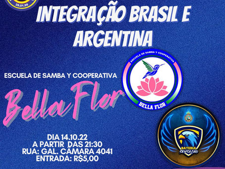 1° ENSAIO SHOW - INTEGRAÇÃO BRASIL E ARGENTINA  14/10/2022