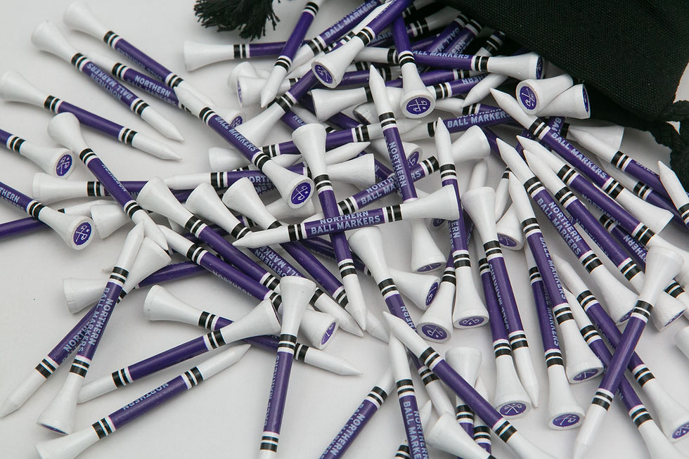 Thumbnail: White 'n' Purple // NBM Golf Tees