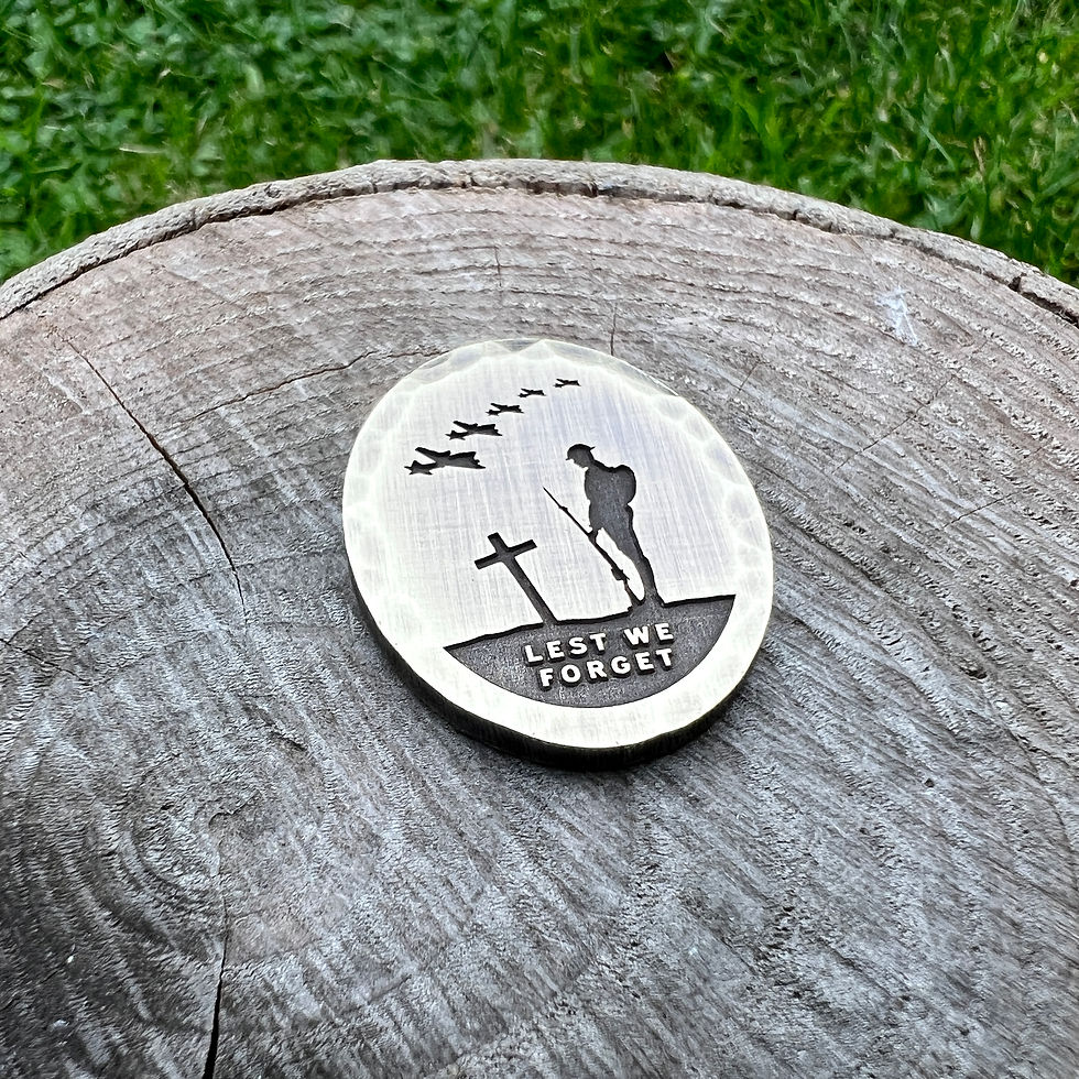 Thumbnail: Lest We Forget 2022 // Brass Ball Marker