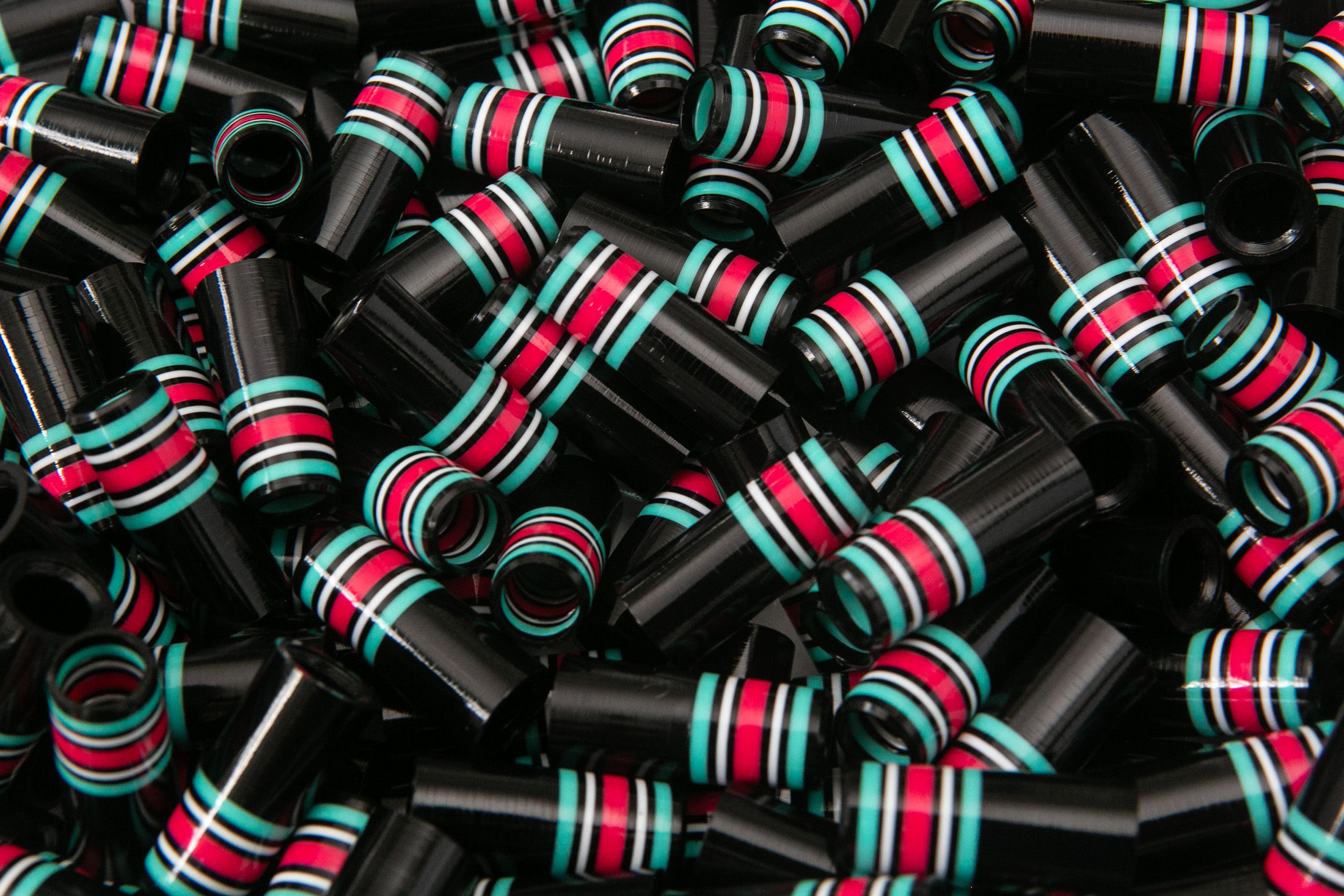 Raspberry 'N' Teal // Ferrules