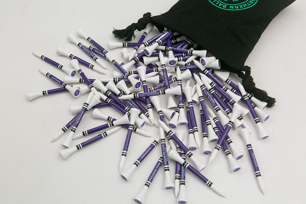 Thumbnail: White 'n' Purple // NBM Golf Tees