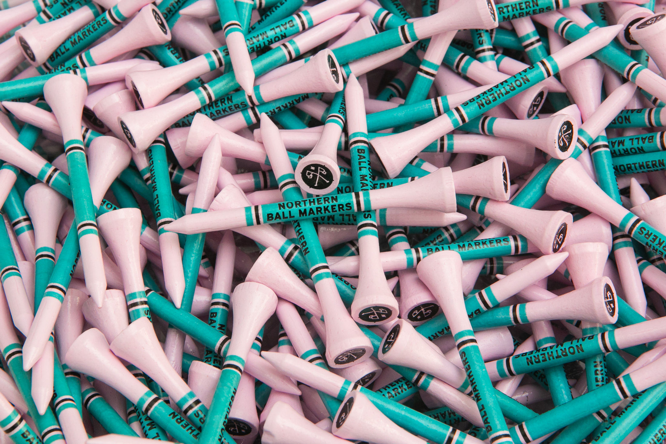 Pink 'n' Aqua // NBM Golf Tees