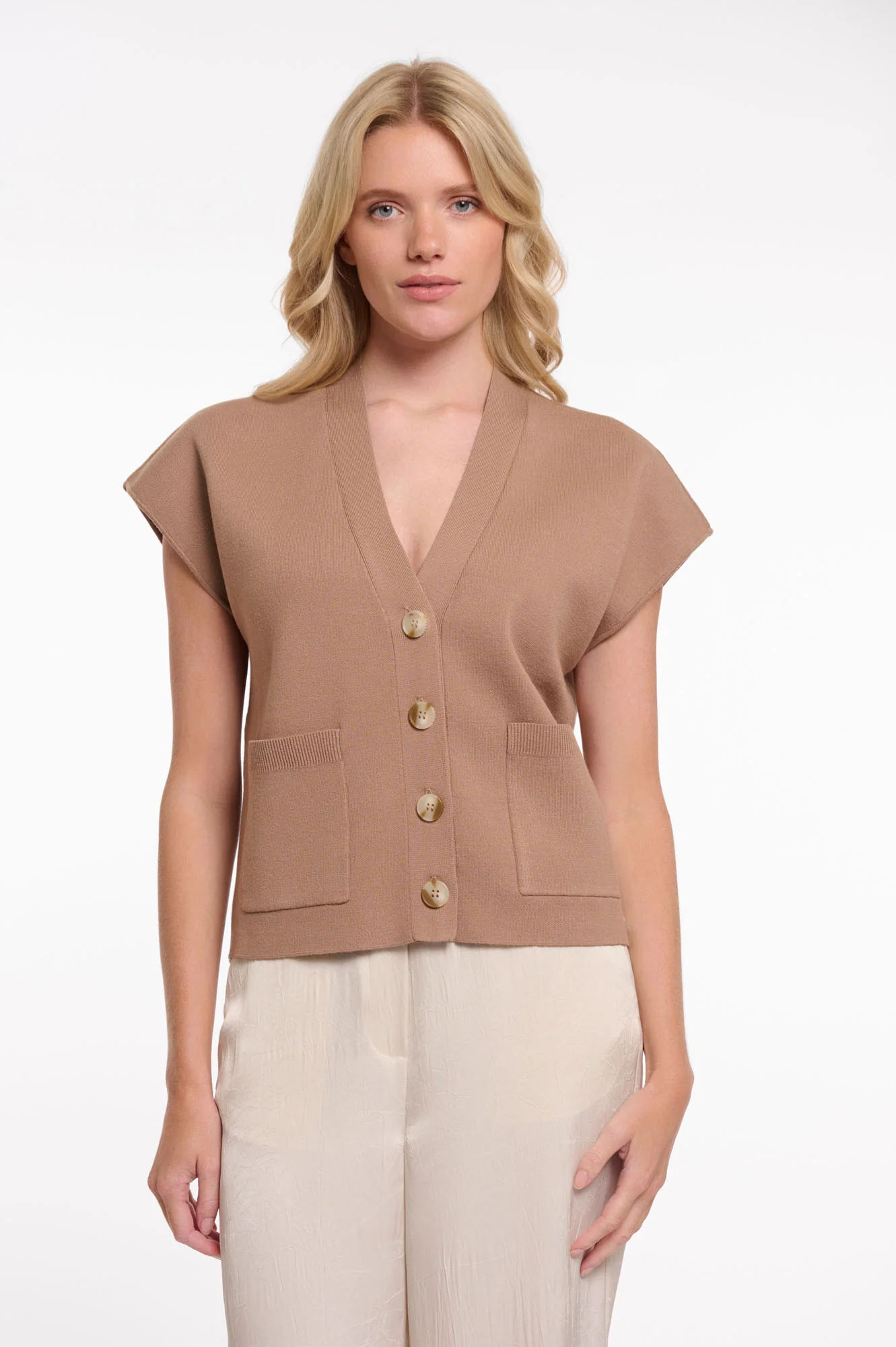 Rino & Pelle Hagi Waistcoat With Button Closure