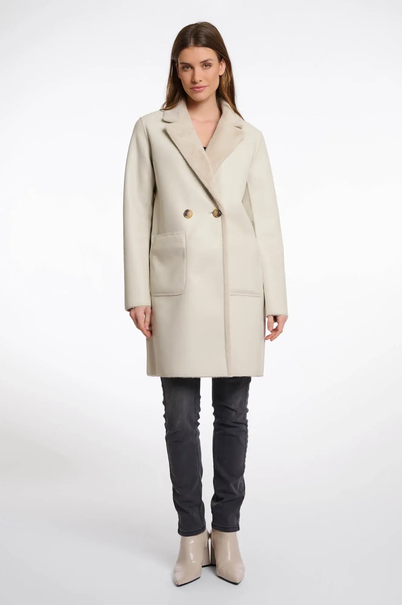 RINO & PELLE IVON REVERSIBLE DOUBLE BREASTED COAT