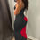 Thumbnail: Giana Red Color-block Maxi Dress #3660