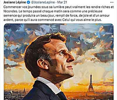 Propagande à la gloire de Macron