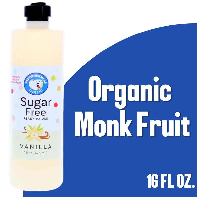 Vanilla – Sugar-Free Ready-to-Use Snow Cone & Shaved Ice Syrup – 16 Fl oz