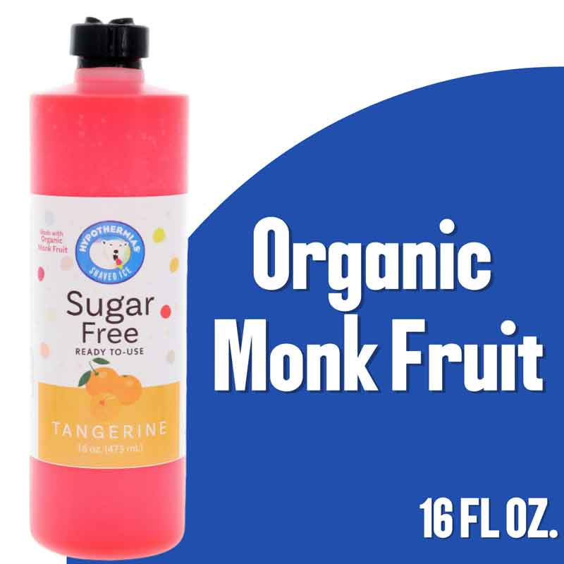 Tangerine – Sugar-Free Ready-to-Use Snow Cone & Shaved Ice Syrup – 16 Fl oz