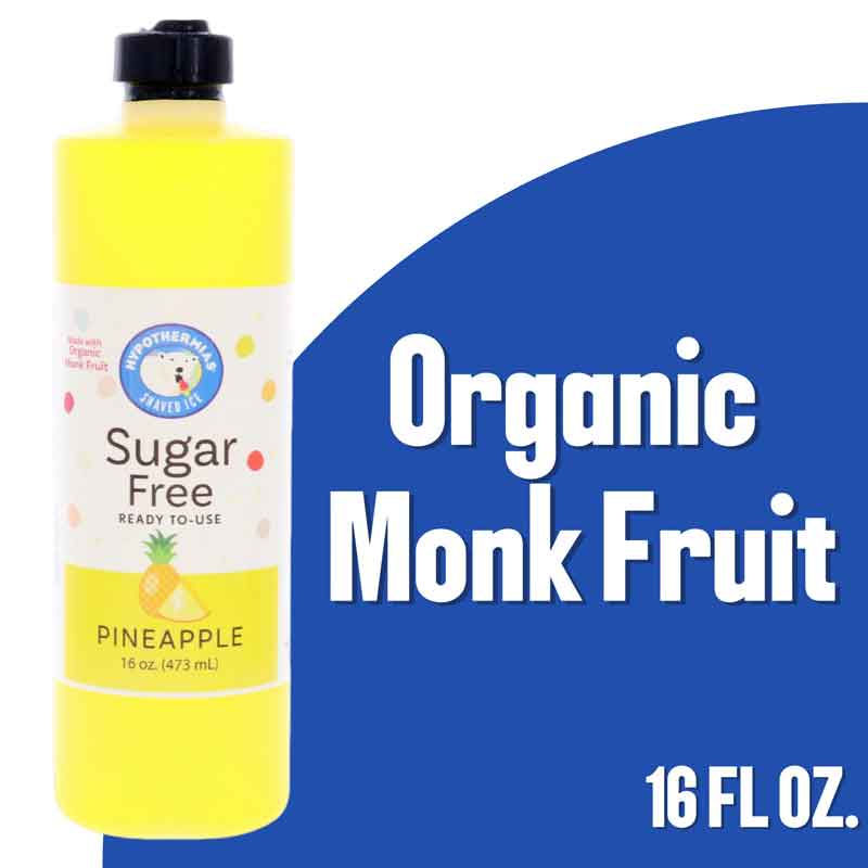 Pineapple – Sugar-Free Ready-to-Use Snow Cone & Shaved Ice Syrup – 16 Fl oz