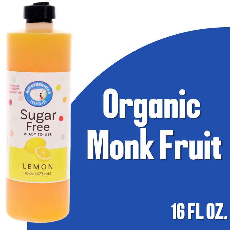 Lemon – Sugar-Free Ready-to-Use Snow Cone & Shaved Ice Syrup – 16 Fl oz