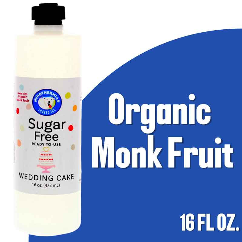 Wedding Cake – Sugar-Free Ready-to-Use Snow Cone & Shaved Ice Syrup – 16 Fl oz