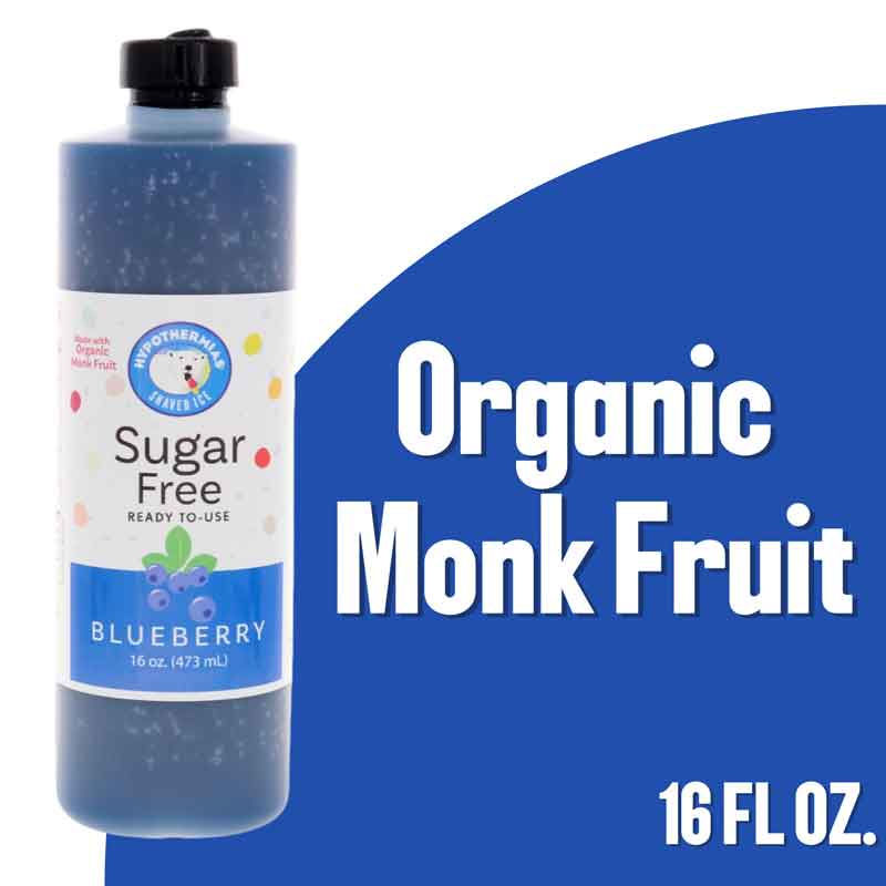 Blueberry – Sugar-Free Ready-to-Use Snow Cone & Shaved Ice Syrup – 16 Fl oz