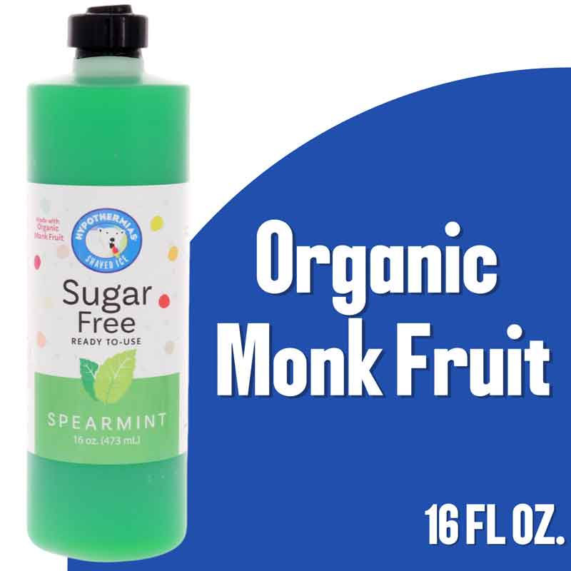 Spearmint – Sugar-Free Ready-to-Use Snow Cone & Shaved Ice Syrup – 16 Fl oz