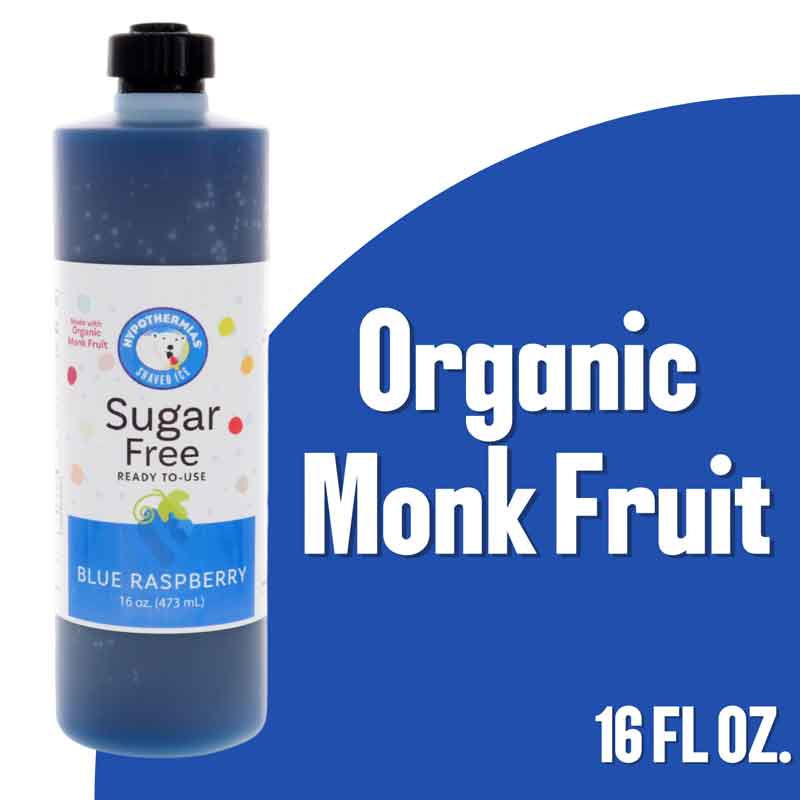 Blue Raspberry – Sugar-Free Ready-to-Use Snow Cone & Shaved Ice Syrup – 16 Fl oz