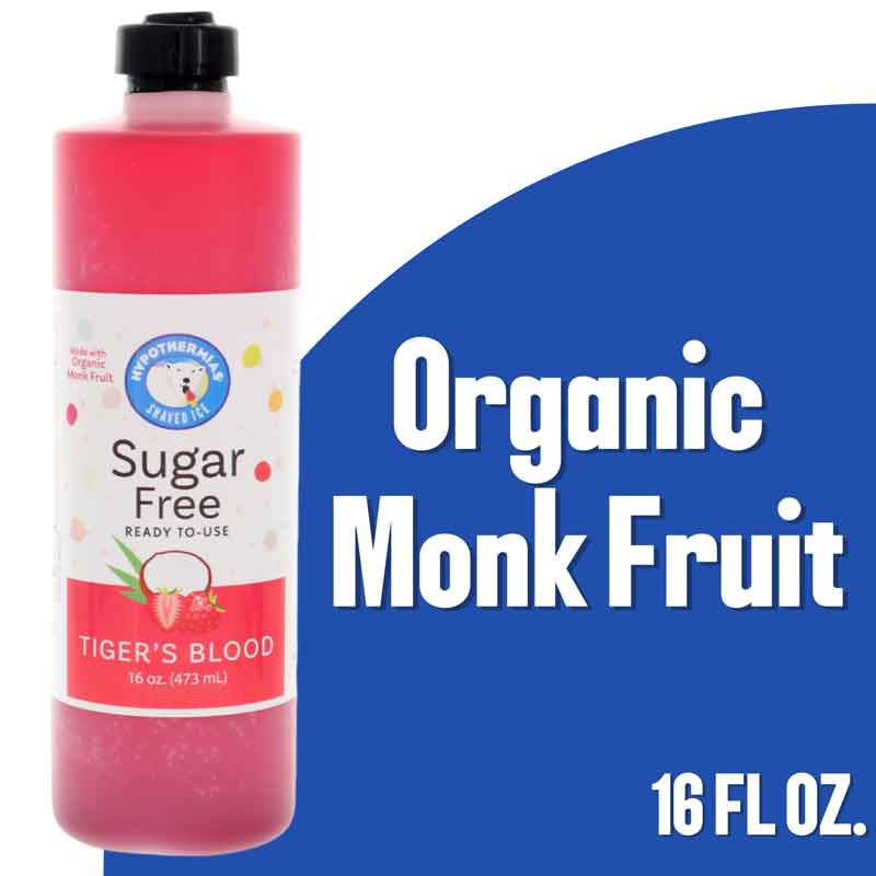 Tiger's Blood – Sugar-Free Ready-to-Use Snow Cone & Shaved Ice Syrup – 16 Fl oz