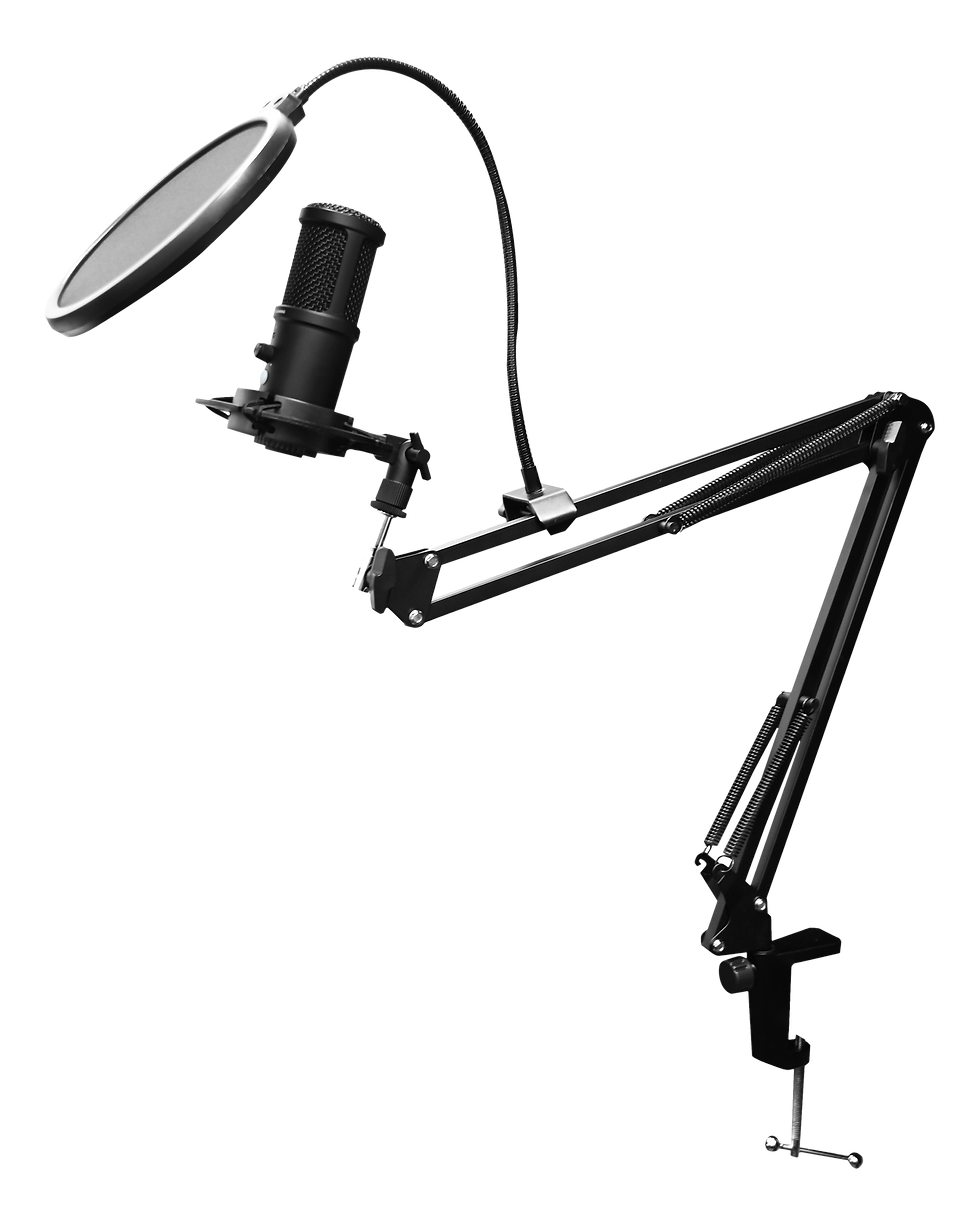 Thumbnail: Streaming Kit, Microphone, Webcam, Ring Light with table mount