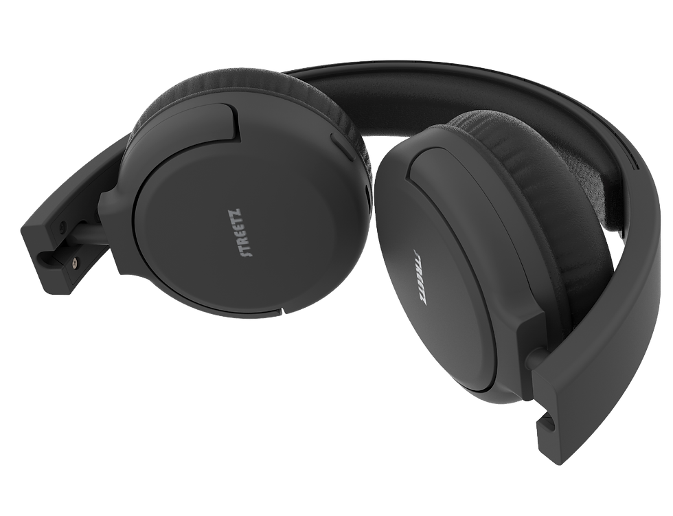 Thumbnail: BT210 Bluetooth headphones, mic, foldable, black