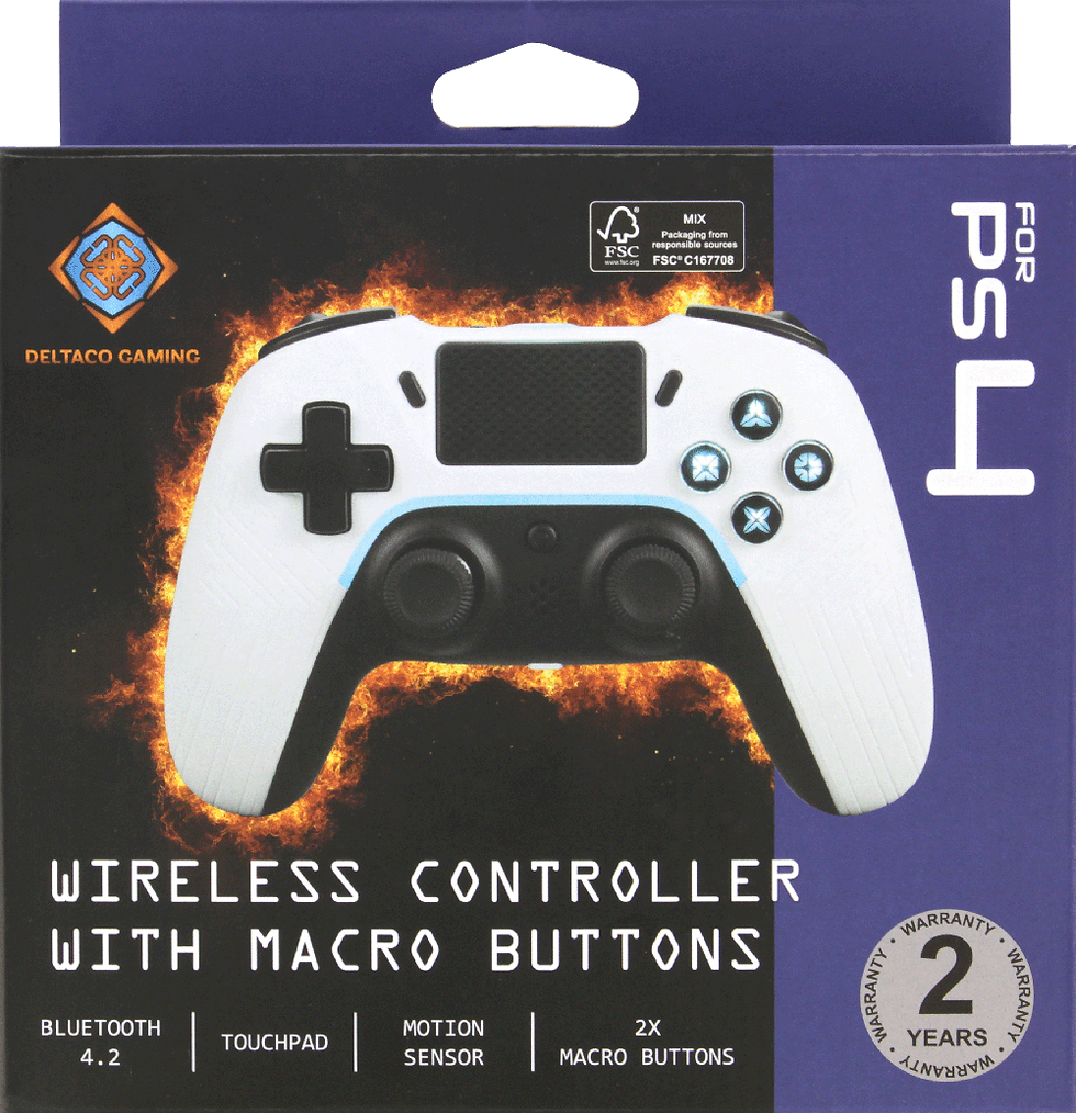 Thumbnail: Playstation 4/PC/Android/iOS Wwireless Bluetooth Controller, White