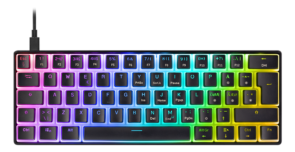 Thumbnail: DK475 Mechanical Keyboard, Hot-Swap, Double-Shot PBT Pudding Keycaps, 60% layout