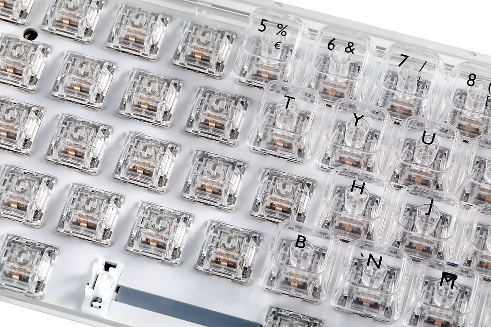 Thumbnail: DK460 CH,  Mechanical 65% keyboard, fully transparent/RGB, Hot-Swap switches