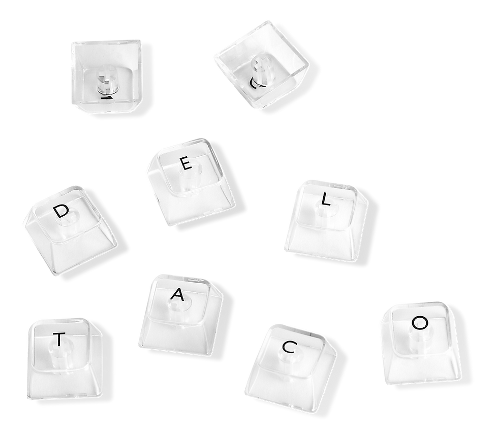 Thumbnail: DK460 CH,  Mechanical 65% keyboard, fully transparent/RGB, Hot-Swap switches