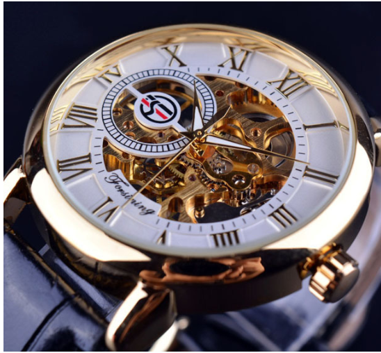 Thumbnail: Men's Hollow Design Mechanical Watch
