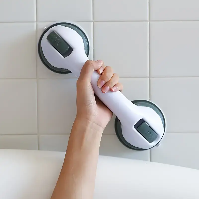 Thumbnail: Bathroom Handrail With Vacuum Sucker For Safety Support