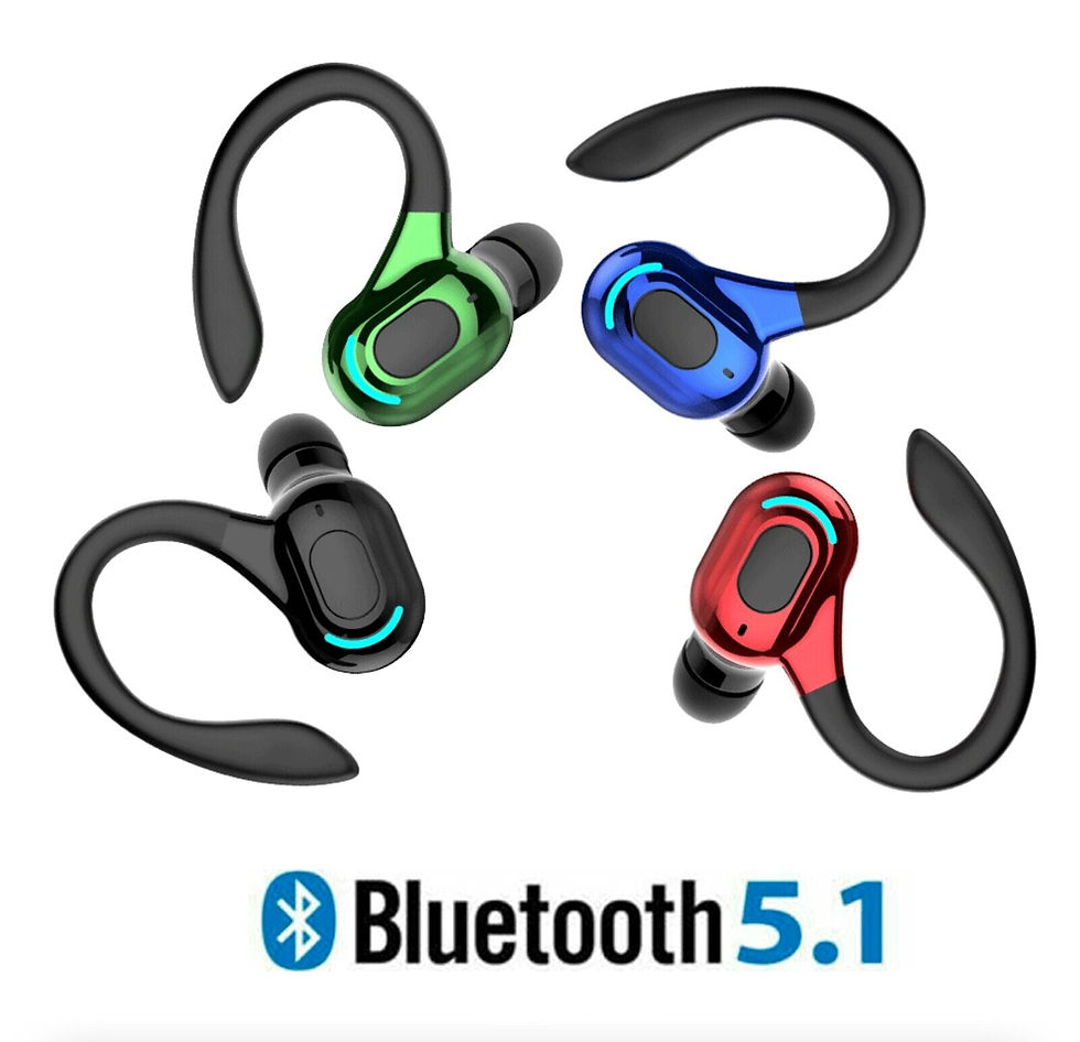 Miniatura: Bluetooth 5.1 Stereo Earbud with Ear Hook