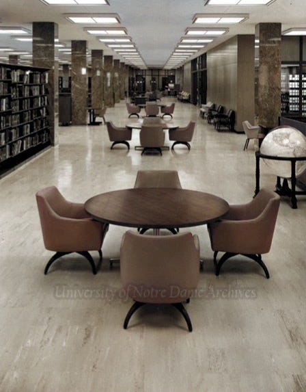 The Pre-Med Floor of Hesburgh Library (After Hours)