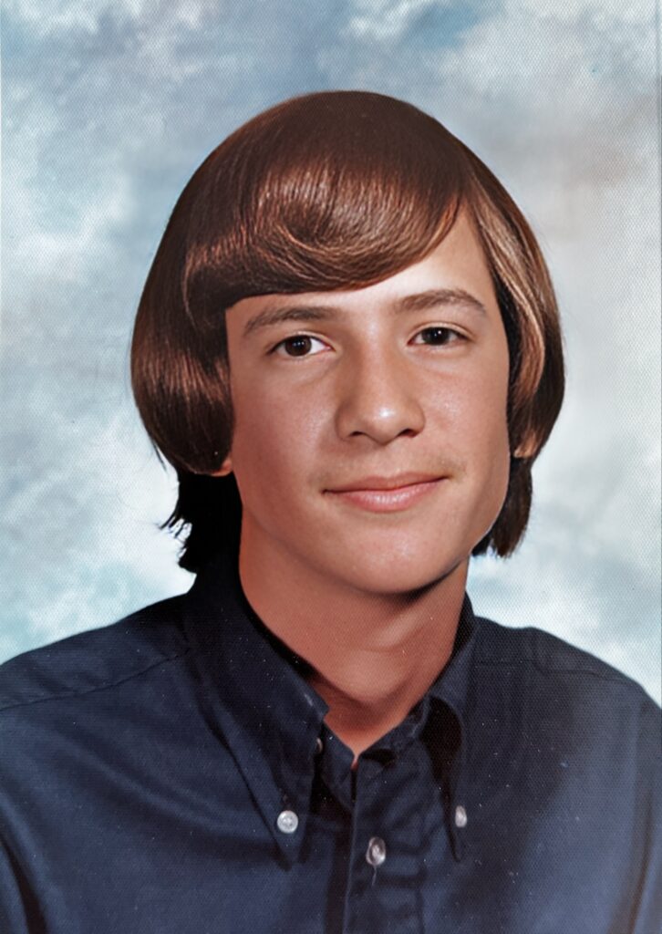 Class Photo at Mannheim American High School.Part of autobiography of Dr. Anthony J. Carbone
