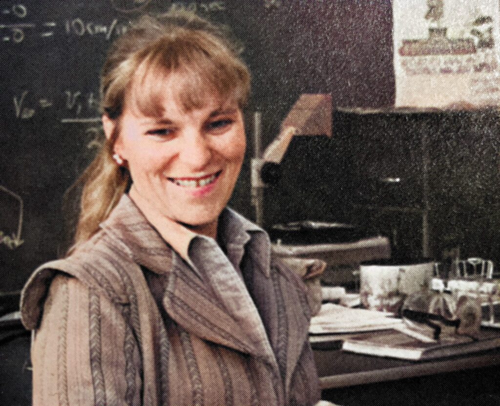 Ms. Sandra Sapatka, Physics Teacher, Mannheim American High School.Part of autobiography of Dr. Anthony J. Carbone, Son in the Shadow of a Green Beret Hero.