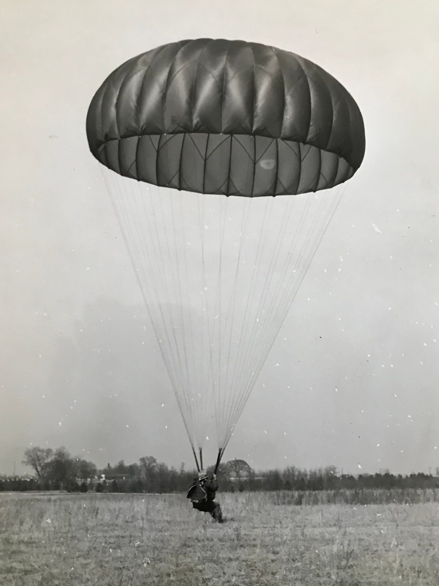 Dad (CPT Tony Carbone) making a perfect Parachute Landing Fall (PLF) on the drop zone at Fort Benning.Dr. Carbone’s Autobiography: A Son in the Shadow of a Green Beret Hero