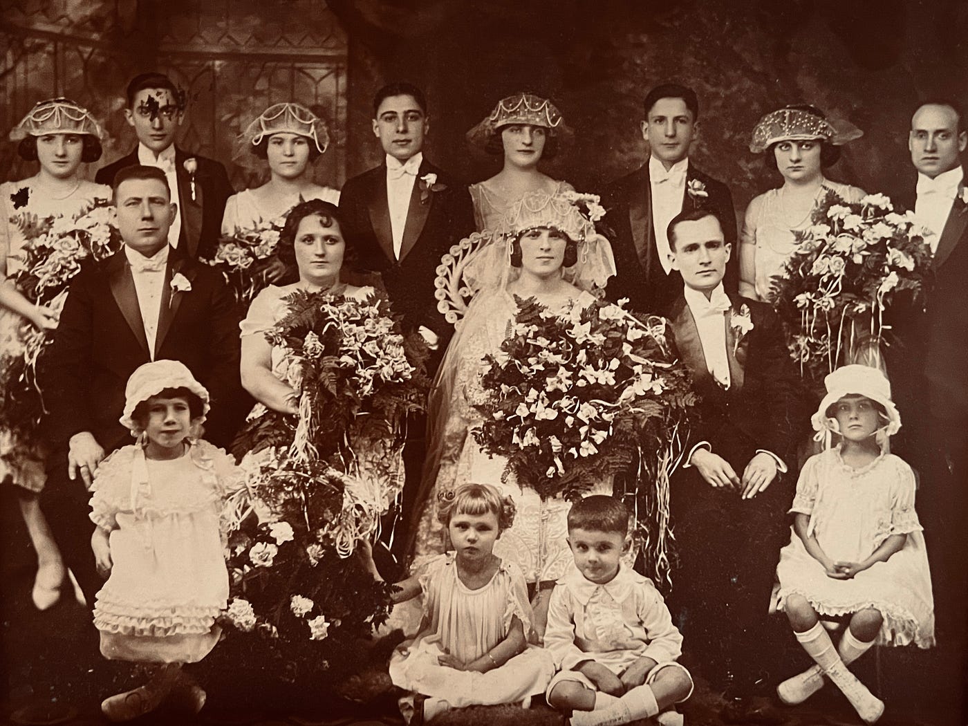 Nana & Papa Carbone's Wedding Portrait.  Dr. Anthony Carbone's Autobiography: Chapter 1 The Tailors' Legacy