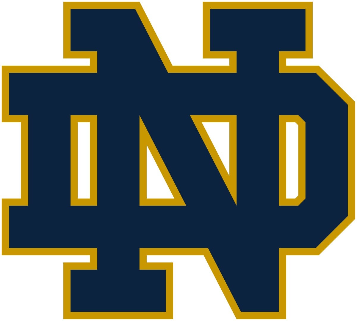University of Notre Dame athletic ND Logo. Autobiography of Dr. Anthony J. Carbone.