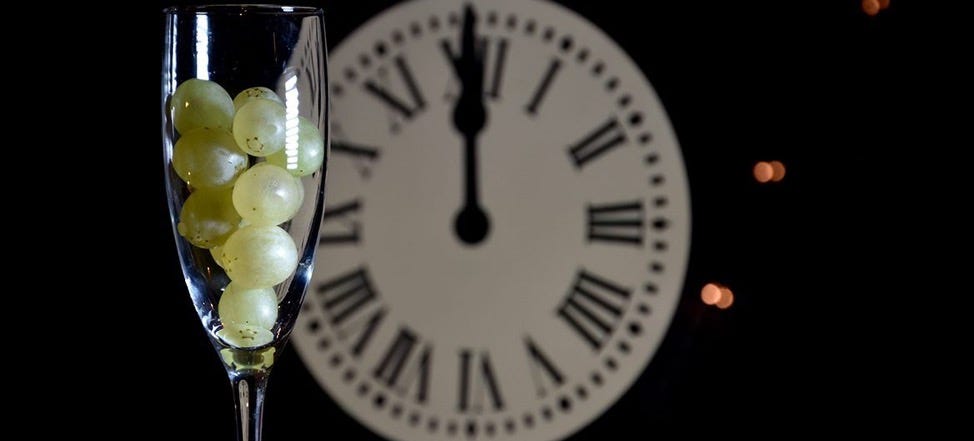 The Spanish Traditions of the 12 Grapes of Luck “Las Doce Uvas de la Suerte”Autobiography of Dr. Anthony J. Carbone.