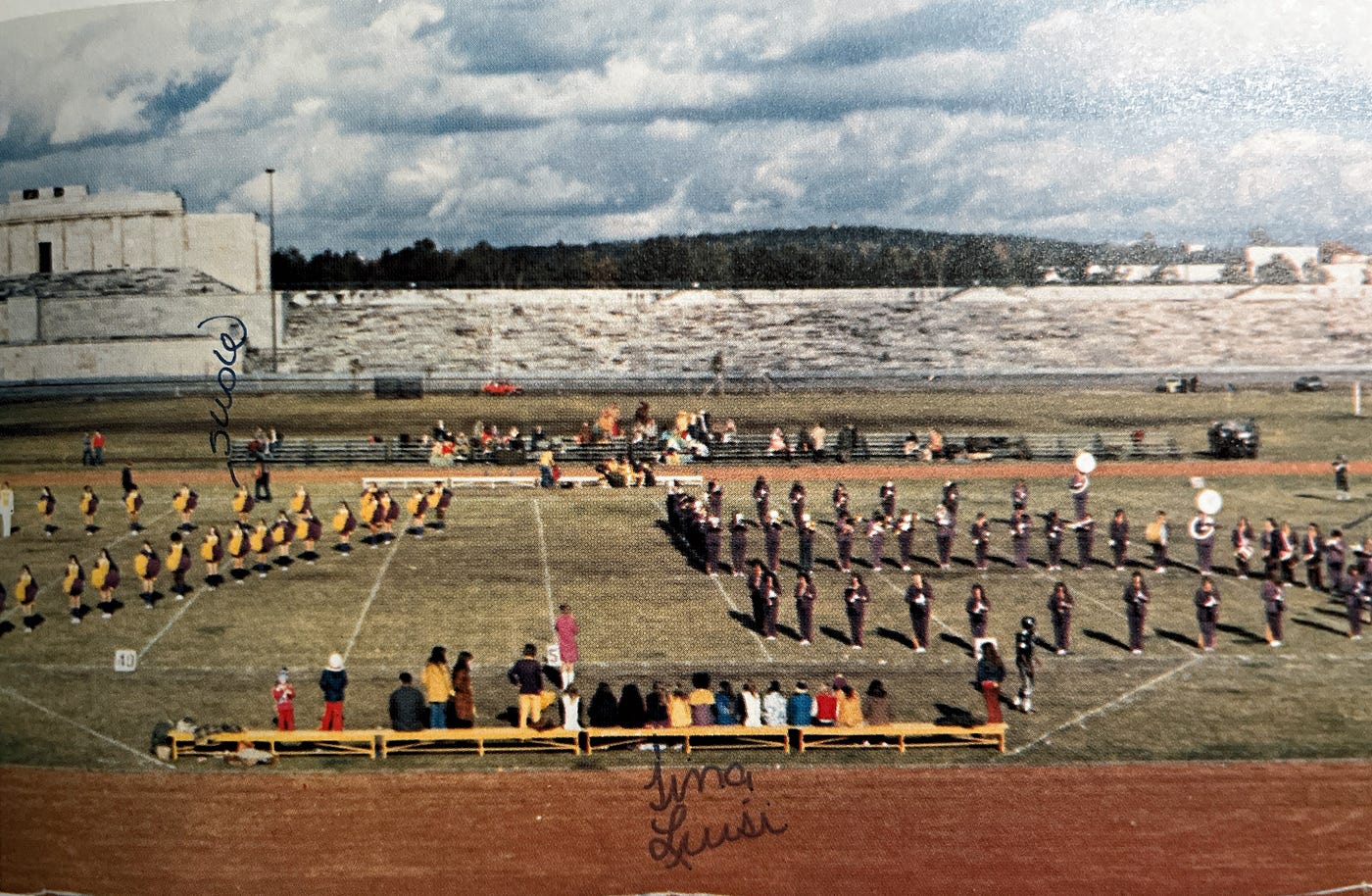 We played Nüremberg American High School football and soccer in the infamous Nüremberg Stadium that Hitler fave his rallies years ago.Mannheim American High School Band and Lettergirls performing.Part of the autobiography of Dr. Anthony J. Carbone, Son in the Shadow of a Green Beret Hero.