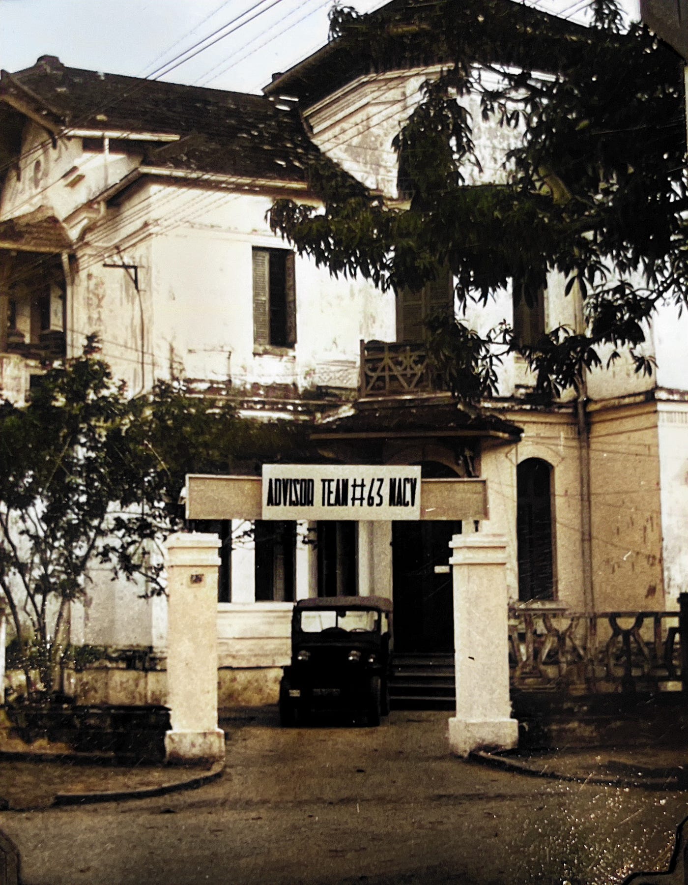 MACV Adviosry Team #63 in Soc Trang where Captain Tony Carbone was assigned during his first deployment to Vietnam.Part of the autobiography of Dr. Anthony J. Carbone, Son in the Shadow of a Green Beret Hero.