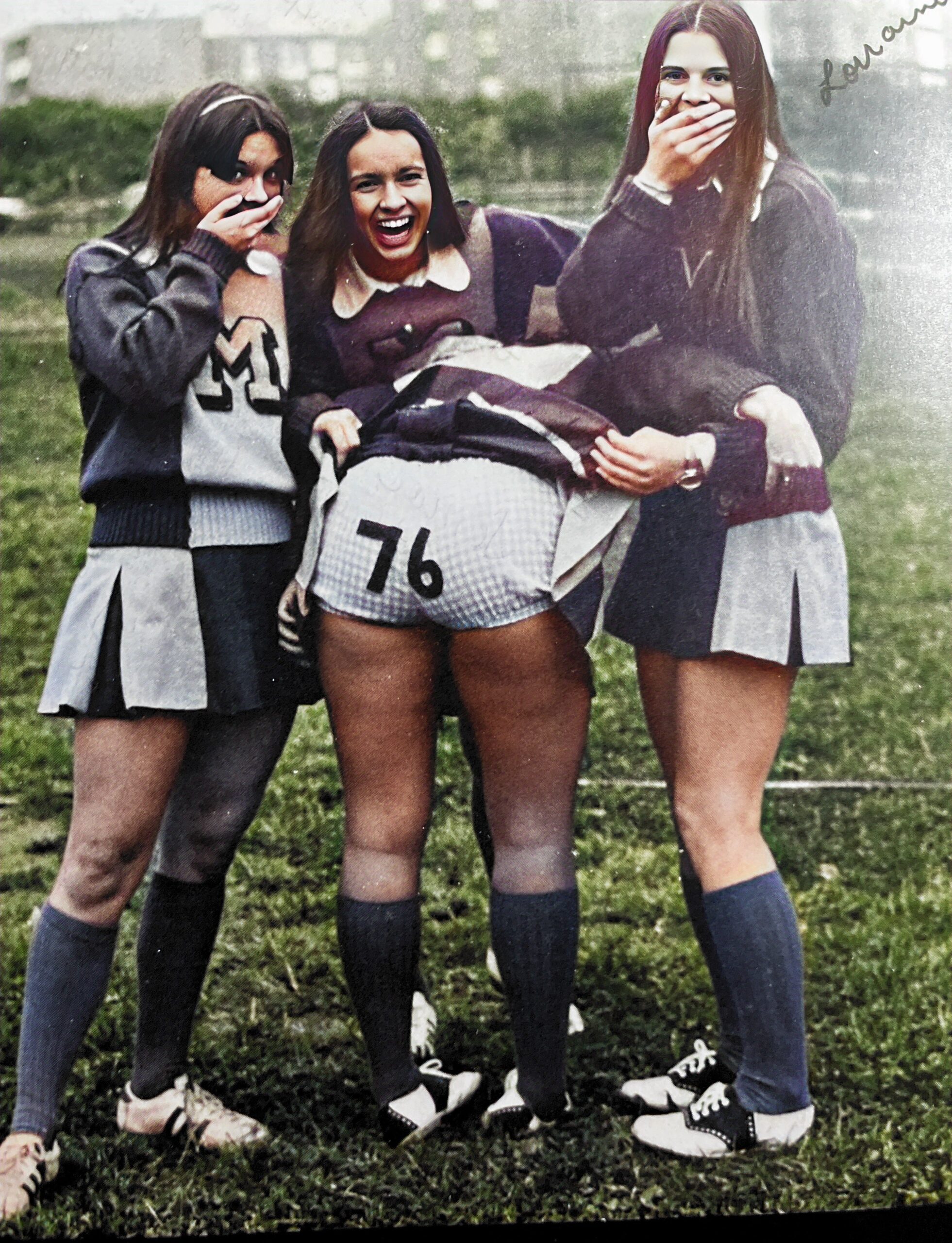 Few of the Mannheim Bison Lettergirls at Mannheim American High School in Germany.Part of the autobiography of Dr. Anthony J. Carbone, Son in the Shadow of a Green Beret Hero.