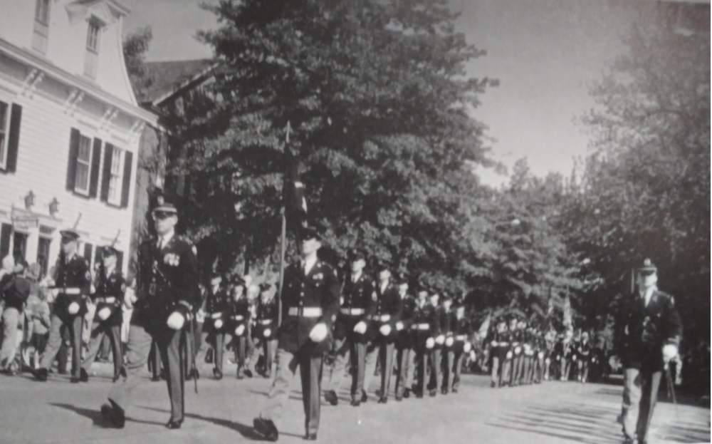 Cadets from Bordentown Military Institute, New Jersey on parade (c. 1950s).Dr. Anthony Carbone's Autobiography.