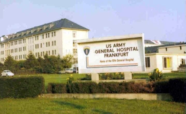 This is the 97th General Hospital in Frankfurt, Germany, where my baby sister Pamela Carbone was born in 1965.