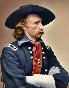 General George Armstrong Custer of the U.S. 7th Cavalry.Part of the autobiography of Dr. Anthony J. Carbone, Son in the Shadow of a Green Beret Hero.