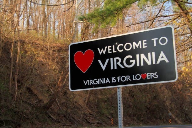 The Virginia is for Lovers signPart of autobiography of Dr. Anthony J. Carbone, Son in the Shadow of a Green Beret Hero