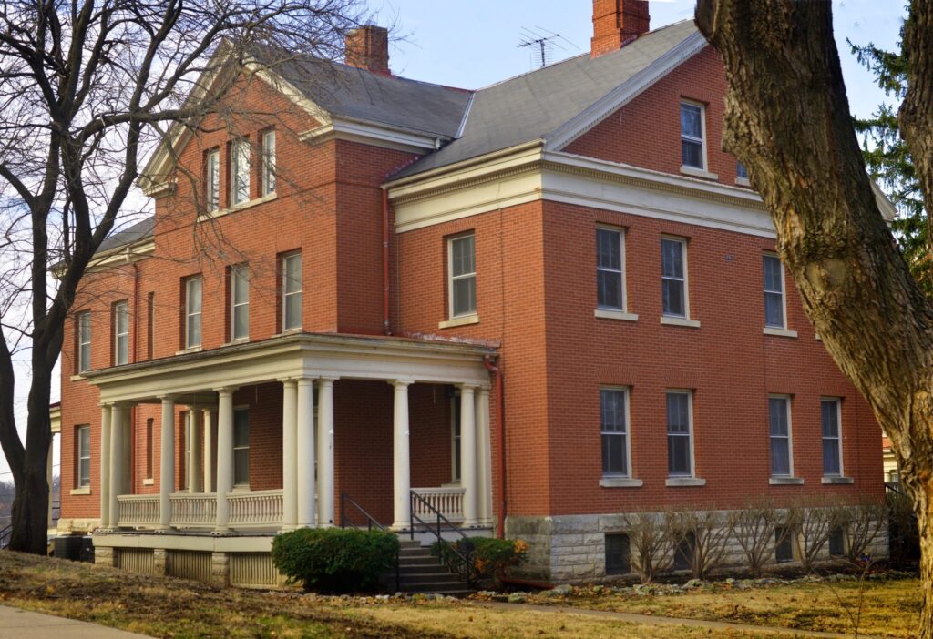Old Post Housing at Fort Leavenworth, Kansas.  Autobiography of Dr. Anthony J. Carbone.