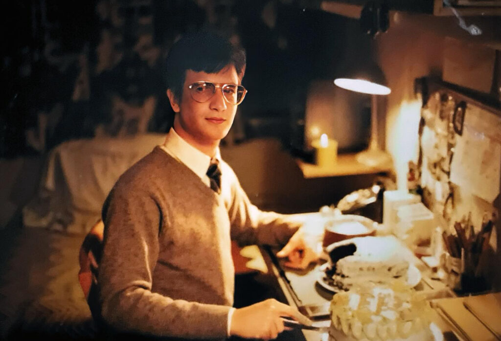 My 19th birthday at University of Notre Dame.  Two birthday cakes in my dormitory room at Fisher Hall.  Autobiography of Dr. Anthony J. Carbone.
