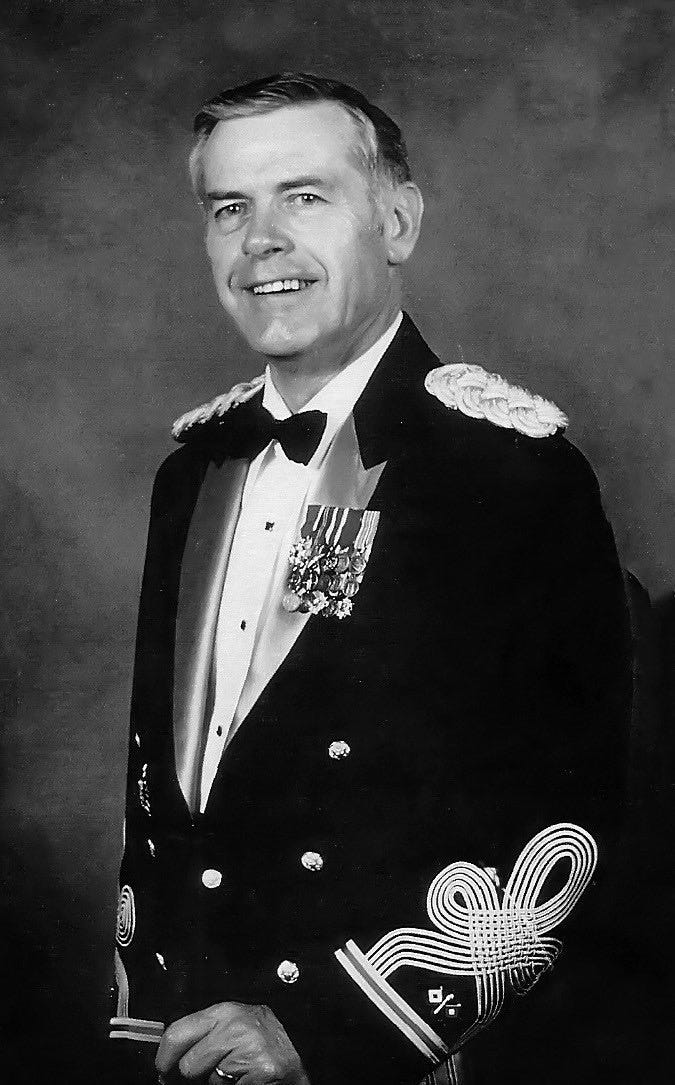 Jeff's father, Colonel Wiley Bell in Officer Dress Mess Uniform.Part of autobiography of Dr. Anthony J. Carbone, Son in the Shadow of a Green Beret Hero.