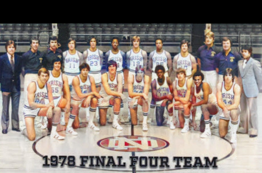 University of Notre Dame Fighting Irish Mens Basketball Team. Final 4 1978. Autobiography of Dr. Anthony J. Carbone.