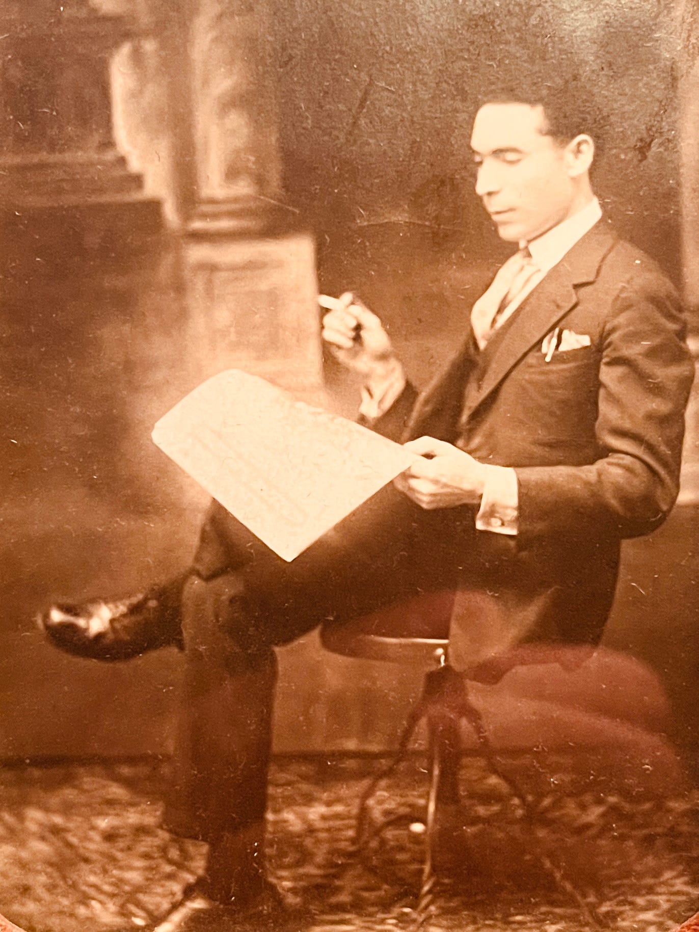 My maternal grandfather, Giovanni Pietrantoni the tailor.  Dr. Anthony Carbone's Autobiography: Chapter 1 The Tailors' Legacy