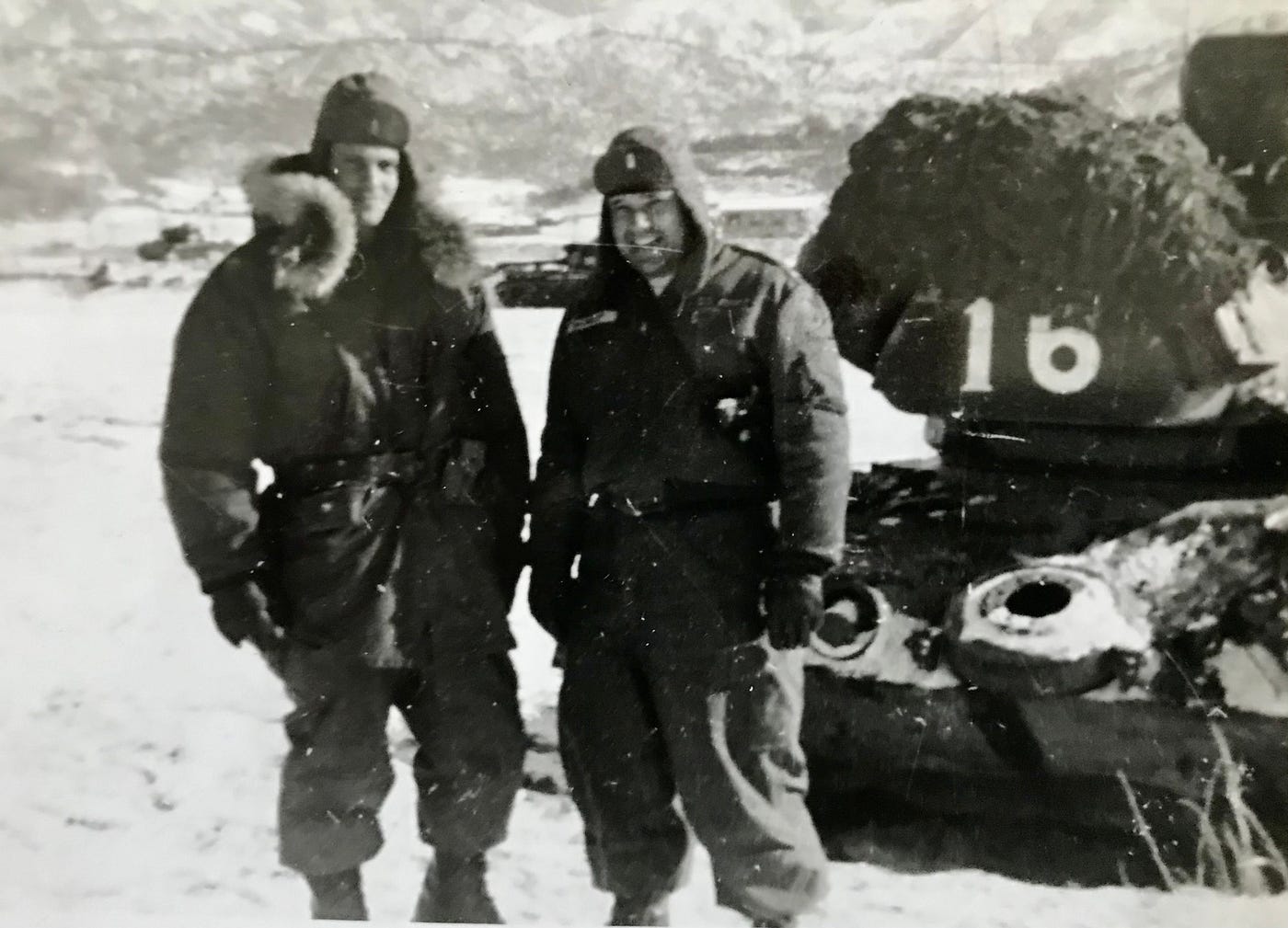 Dad (Tony Carbone) and long-time friend, Tiny Minosky, enjoying winter in Korea.Dr. Carbone’s Autobiography: A Son in the Shadow of a Green Beret Hero