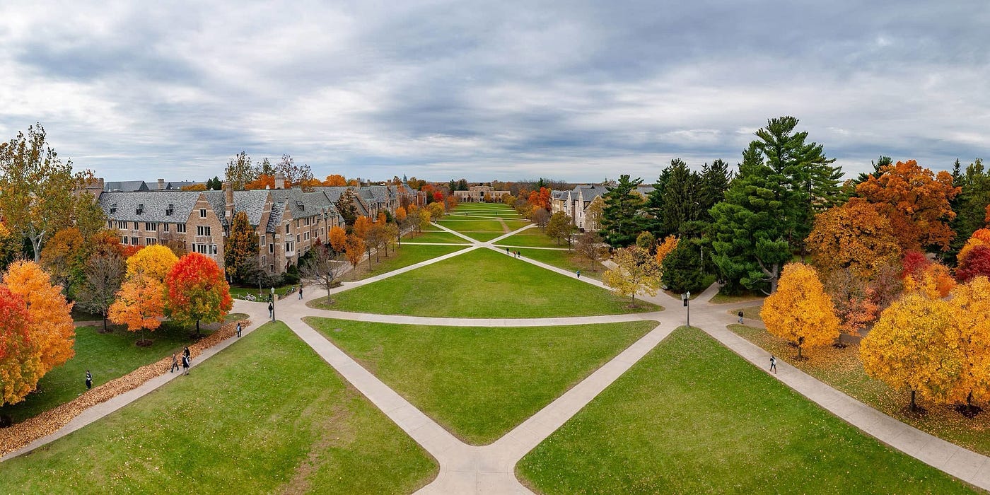 South Quad of the University of Notre Dame. Dr. Carbone’s Autobiography.